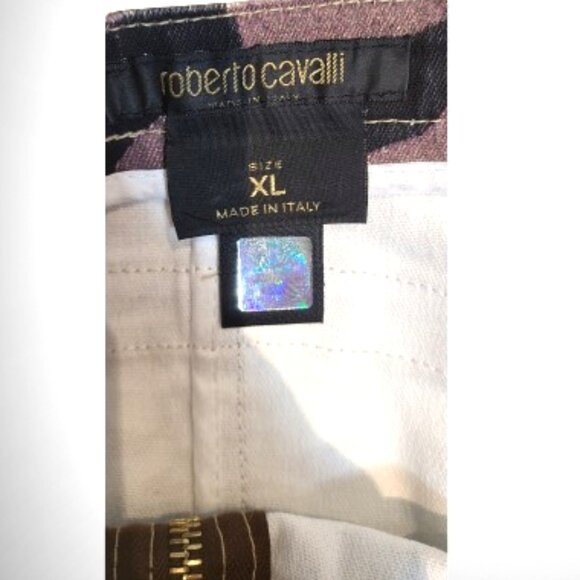 Roberto Cavalli Animal/Geo Print Pencil Skirt w/ Buckles XL - Picture 9 of 9